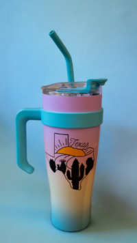 40 oz Texas Sunset Inspired Tumbler - Image 3